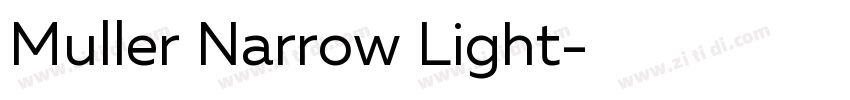 Muller Narrow Light字体转换